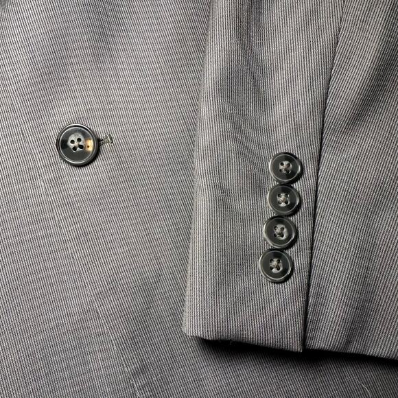 Calvin Klein Wool Blazer Men Size 42R Gray Extreme Slim Fit 2 Button Suit Jacket - Picture 5 of 16
